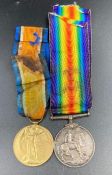 WWI medals, War and Victory for M-274257 PTE G H Williams A.S.C.
