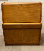 Remploy Mid Century bureau with pigeon holes and drop down writing slope