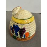 A Clarice Cliff crocus honey pot C1930's