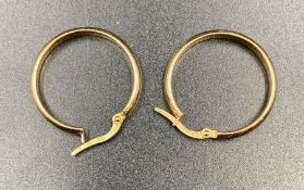 A Pair of 9ct gold earrings (Approximate Total Weight 1.2g)