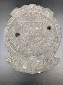 A Cast Iron lead Fire Mark for Essex Insurance Society