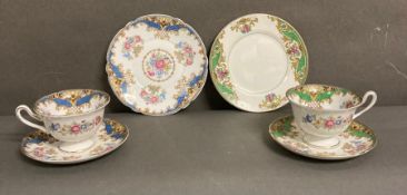 Two sets of Shelly cup, saucer and plate