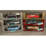A selection of six Vitesse Diecast model cars to include a Buick Roadmaster and a Mercedes 600