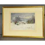 Stanley Roy Badmin RWS (1906- 1989) 'Vagaries of the Snow' signed and inscribed with title