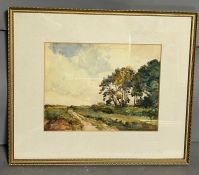 J Herbert Snell watercolour of a country scene. 29cm x 22cm