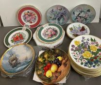 A large selection of picture plates, various makers and theme