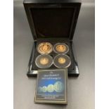 The Queen Elizabeth II 2002 Gold Sovereign Set to include: Half Sovereign, full sovereign, double