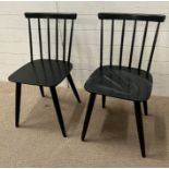 A pair of Nordic stick back chairs by Ky Varjonen Finland 037160