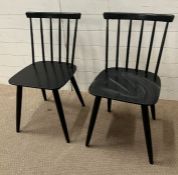 A pair of Nordic stick back chairs by Ky Varjonen Finland 037160