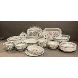 A large selection of portmierion china to include platers, plates, bowls etc (64 pieces intotal)