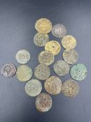 A selection of seventeen 17th Century coins, German States.