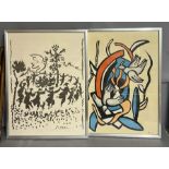 'Long Live Peace' Art Print Picasso and 'Doves' Art Print Fernand Leger (47cm x 64cm)