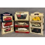 A selection of nine Diecast model cars, Lledo and Matchbox