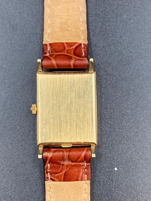 A Gents 18ct gold Omega De Ville watch on a leather strap. - Image 3 of 3