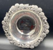 Antique Tiffany American Art Nouveau Sterling Silver Bowl Centerpiece Shamrock pattern, (Approximate