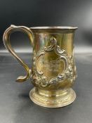 A Georgian silver tankard hallmarked for London 1803 (Approximate total weight 320g)
