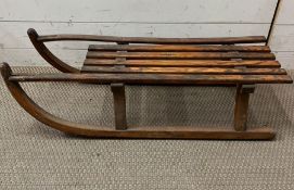 A wooden Rijo Rodel sledge