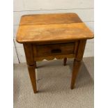 A single side table with shape skirt (H60cm W48cm D44cm)