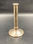 A silver candlestick by C J Millingdon, hallmarked for Birmingham 1004 15cm H