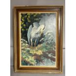 Charles Frederick TUNNICLIFFE OBE RA RE VPSWLA (1901-1979) 'Spring Preen' signed oil on board 29 1/2