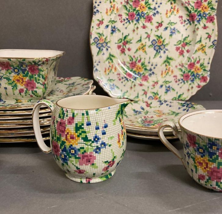 A part Royal Winton "Queen Anne" tea set to include cups, saucers and plates