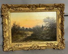 William Stone (1842-1913) British 'Autumn' oil on canvas 44cm x 29cm