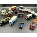 A selection of Diecast wagons and cars