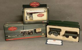 Three vintage Corgi Glory of Steam limited edition Diecast models 1/50 scale, Garrett war department