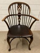 A Windsor back stick chair