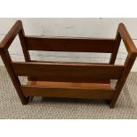 A Mid Century teak magazine rack. 45cm x 21cm x 34cm