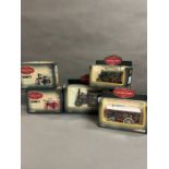 Five vintage Corgi Glory of steam limited edition Diecast Road Roller, Tractor and Locomotive