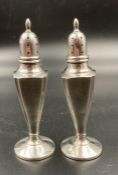 A Pair of Sterling silver American salts by MUECK-CARY CO INC