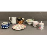 A mixed selection of ceramics to include Shelly, Wedgewood and Royal Worcester