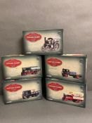 Five vintage Corgi Glory of Steam limited edition Diecast models 1/50 scale to include Fowler BG