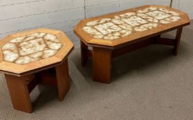 Two G-Plan tiled top tables