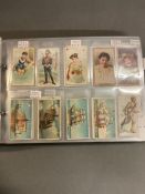 An album of pre 1920's cigarette cards to include Adkin and sons and Carreras