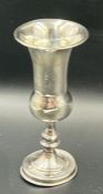 A silver Kiddush and goblet with chased details 50g (H12cm)