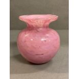 A pink Medina glass bowl