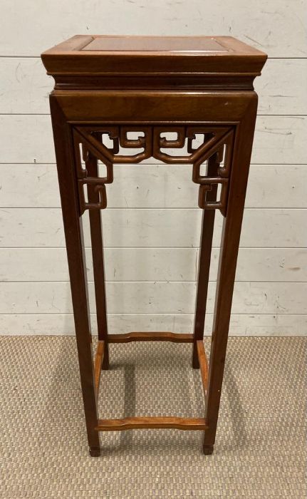 A Chinese hardwood plant stand (H92cm Dia30cm) - Image 2 of 3