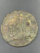 1757 Frederick II The Great Battle of Prague Bronze Medal (worn)