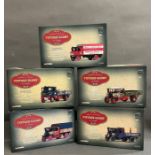 Five vintage Corgi Glory of Steam limited edition Diecast models 1/50 scale wagons, Tate and Lyle,