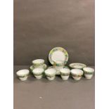 A part Shelly tea service to include cups, saucers and two plates