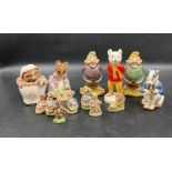 A selection of ceramic figures to include Beswick Beatrix Potter