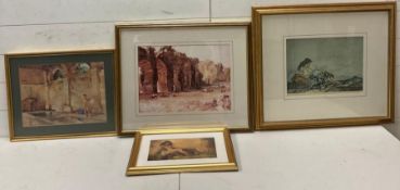 Four Russell Flint prints