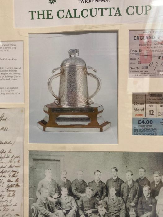 A framed history of The Six Nations Calcutta cuo - Image 3 of 6