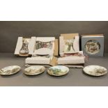A selection of ten picture plates, Wedgewood and Coalport