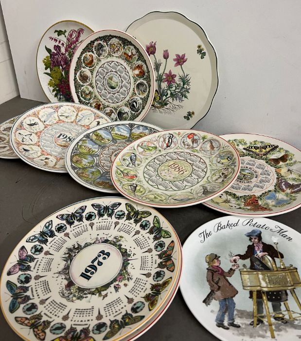 A selection of Wedgewood year plates and others