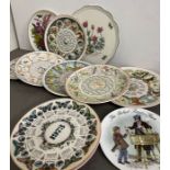 A selection of Wedgewood year plates and others