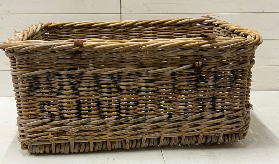 A Vintage wicker basket - Image 2 of 3