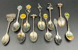 Eleven collectors spoons